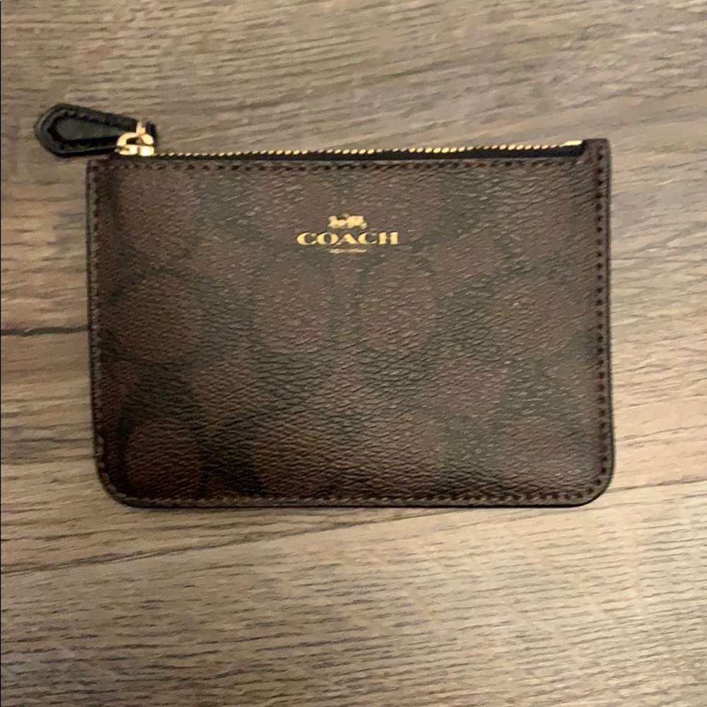 NWT-Coach Leather Key Chain Wallet